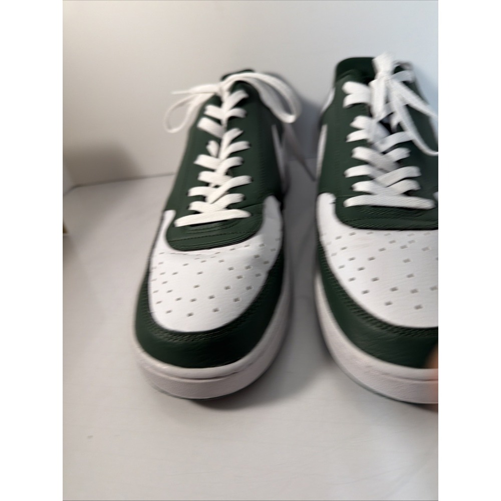 Nike Men's Court Vision Low Athletic Shoes Fir Green/White Size 13 M - Picture 2 of 12